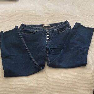 Mango Women's Skinny Jeans - Dark Blue